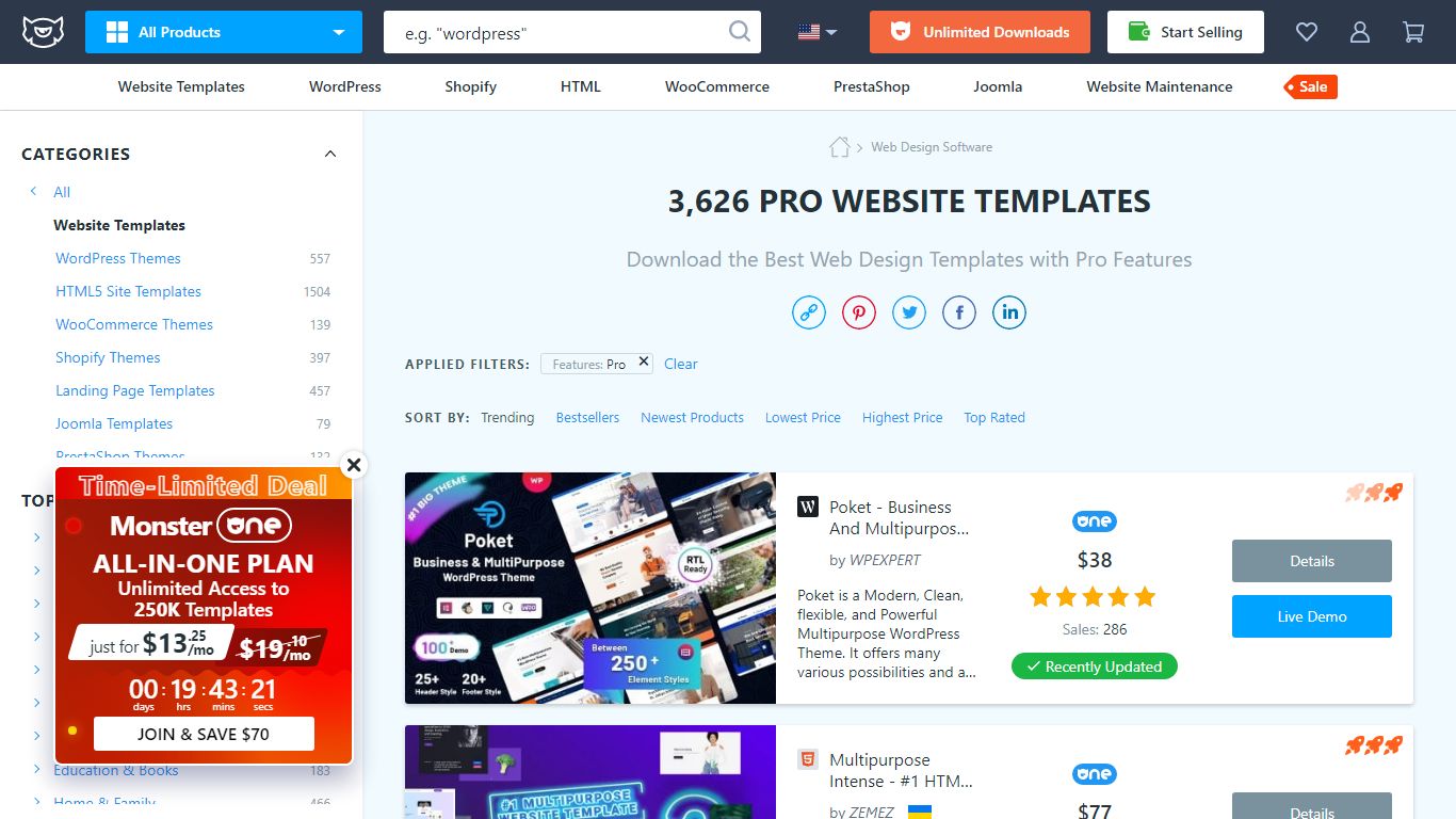 Pro Website Templates - 3655+ Pro Web Designs and Themes - TemplateMonster